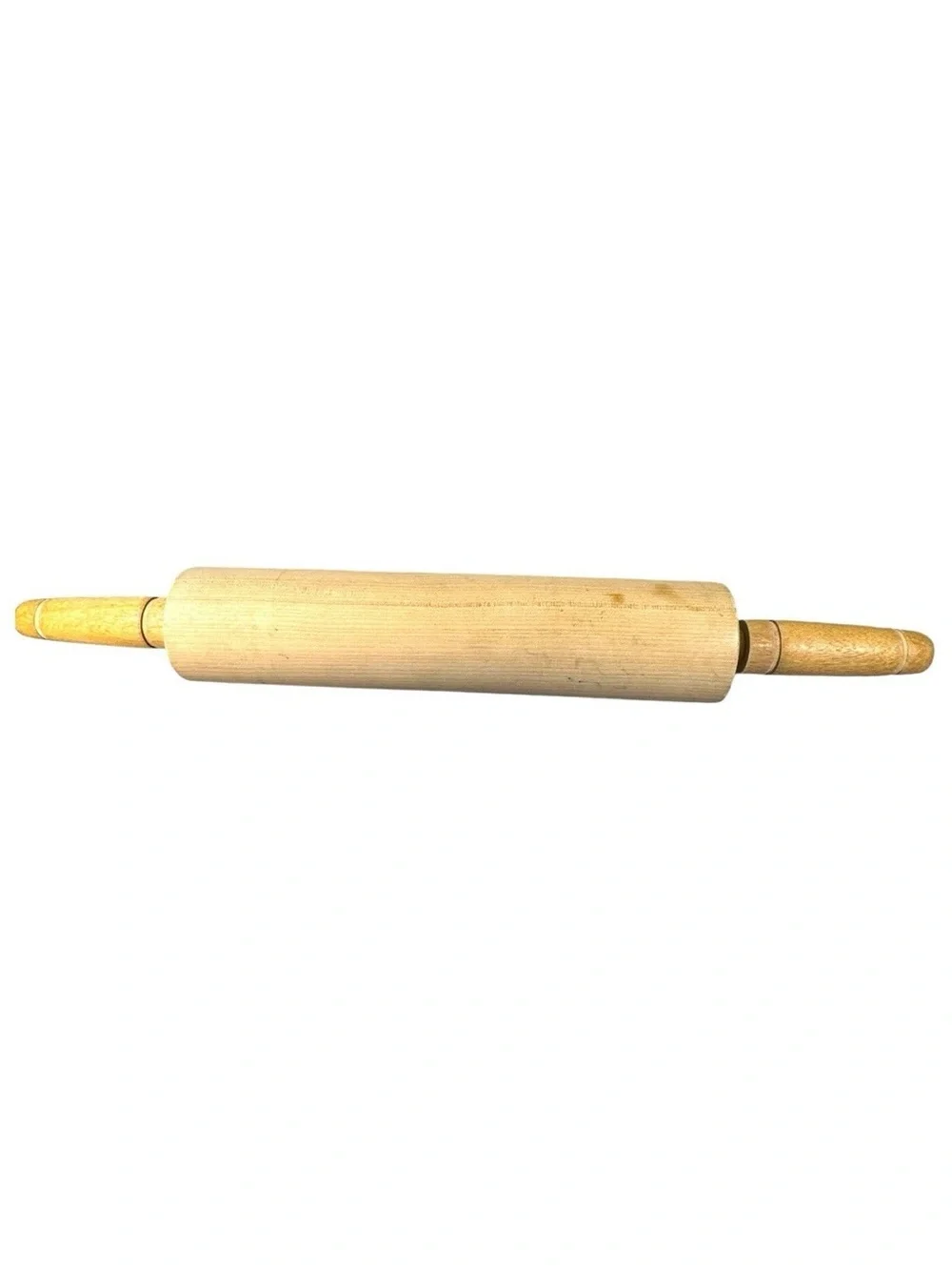 Vintage Solid Wood Rolling Pin | Classic Wooden Baking Dough Roller | Farmhouse